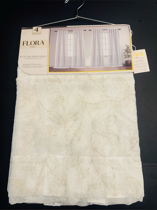 Flora Collection Other - FLORA Collection Set Of Four Window Panels - 37"x84"- Nicolette